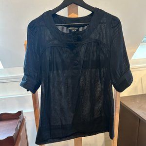 Black Sheer Blouse